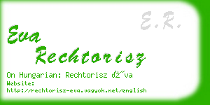 eva rechtorisz business card